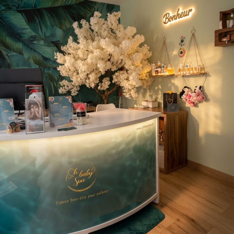 L'accueil d'Oh Baby Spa à Braine-l'Alleud